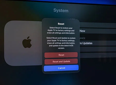 Restart Your Apple TV
